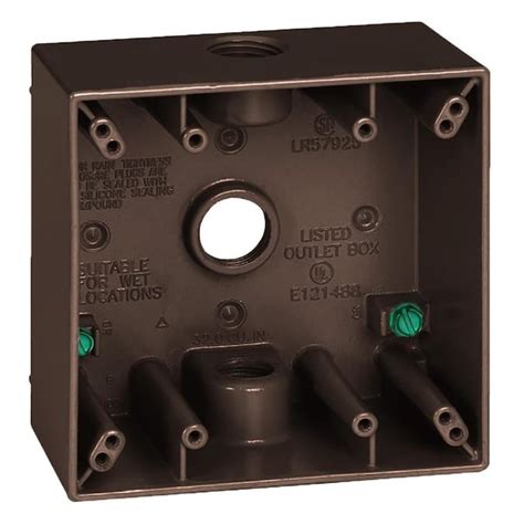 commercial electric outdoor weatherproof 2 gang box|shallow 2 gang electrical box.